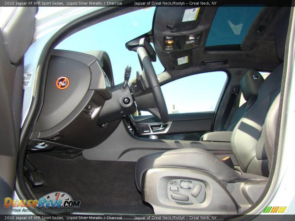 2010 Jaguar XF XFR Sport Sedan Liquid Silver Metallic / Charcoal Photo #12
