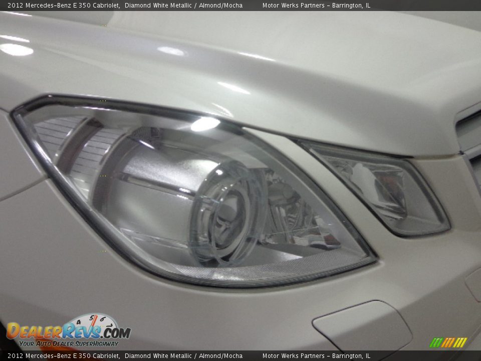 2012 Mercedes-Benz E 350 Cabriolet Diamond White Metallic / Almond/Mocha Photo #11