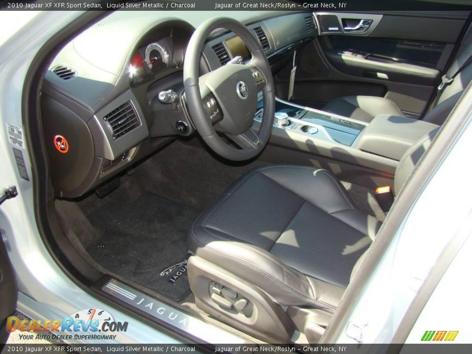 2010 Jaguar XF XFR Sport Sedan Liquid Silver Metallic / Charcoal Photo #13