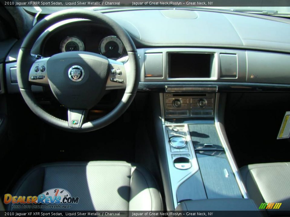 2010 Jaguar XF XFR Sport Sedan Liquid Silver Metallic / Charcoal Photo #14