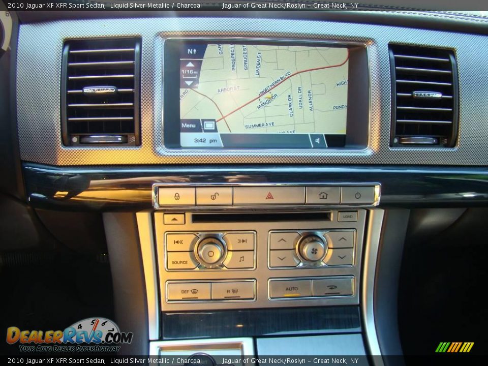 2010 Jaguar XF XFR Sport Sedan Liquid Silver Metallic / Charcoal Photo #17