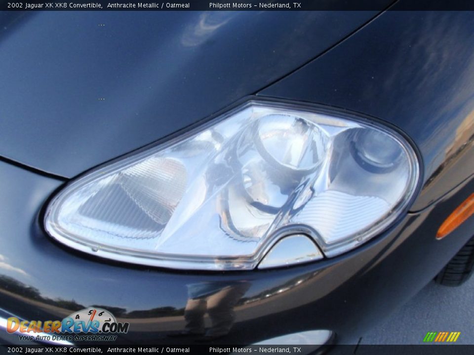 2002 Jaguar XK XK8 Convertible Anthracite Metallic / Oatmeal Photo #12