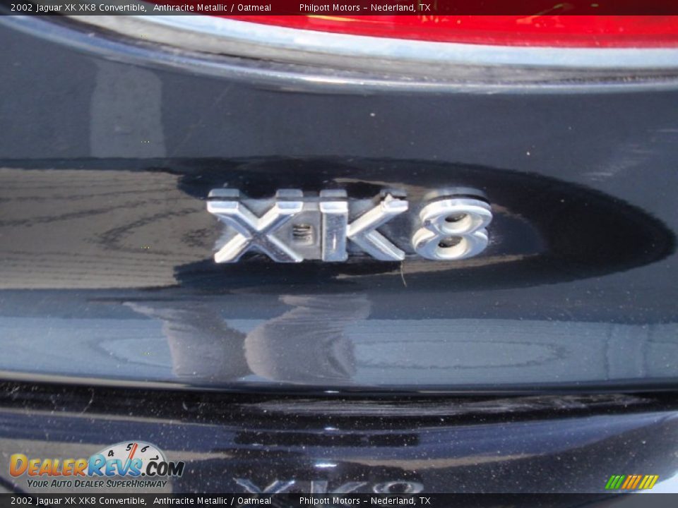 2002 Jaguar XK XK8 Convertible Anthracite Metallic / Oatmeal Photo #21