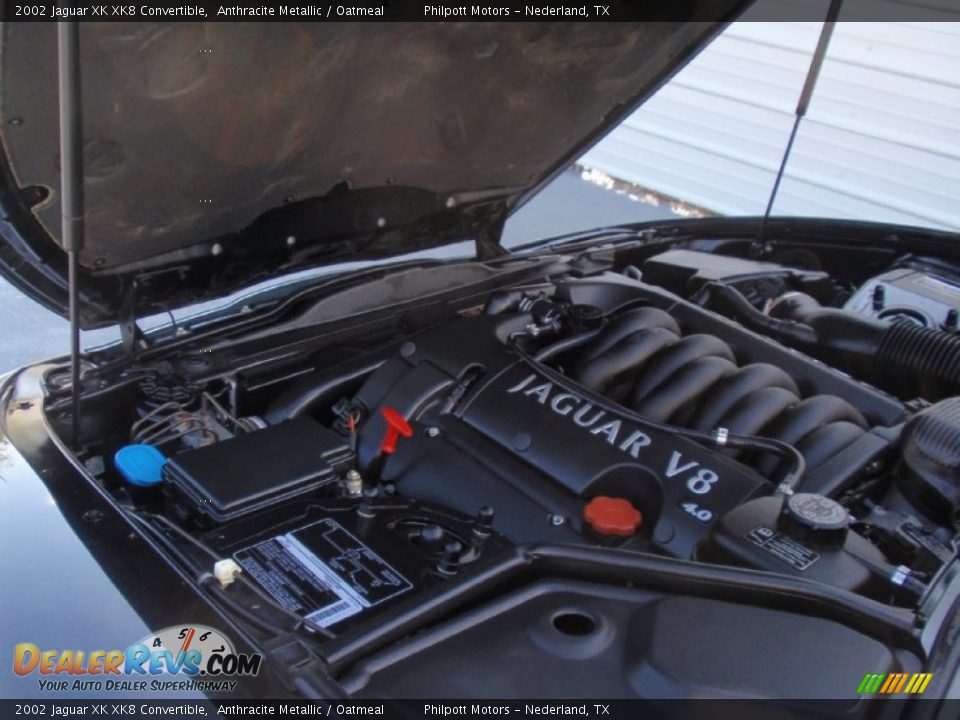 2002 Jaguar XK XK8 Convertible Anthracite Metallic / Oatmeal Photo #23