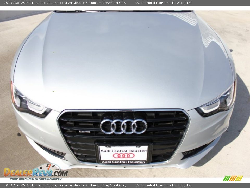 2013 Audi A5 2.0T quattro Coupe Ice Silver Metallic / Titanium Grey/Steel Grey Photo #2