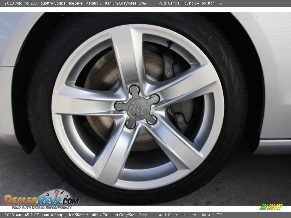 2013 Audi A5 2.0T quattro Coupe Ice Silver Metallic / Titanium Grey/Steel Grey Photo #4