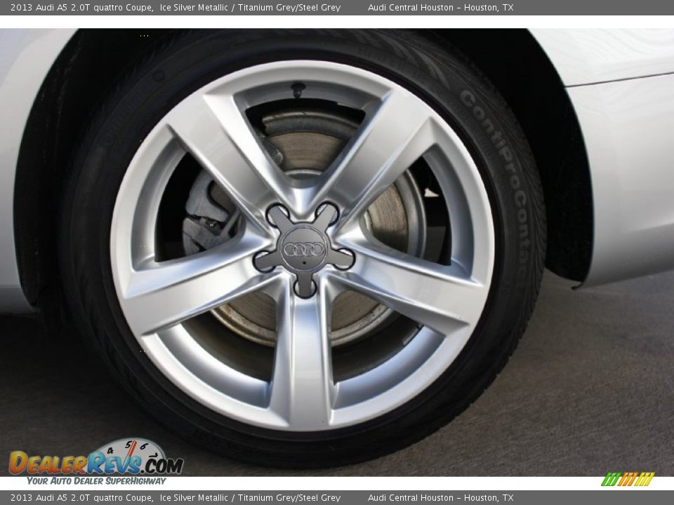 2013 Audi A5 2.0T quattro Coupe Ice Silver Metallic / Titanium Grey/Steel Grey Photo #5