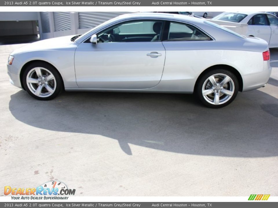 2013 Audi A5 2.0T quattro Coupe Ice Silver Metallic / Titanium Grey/Steel Grey Photo #6