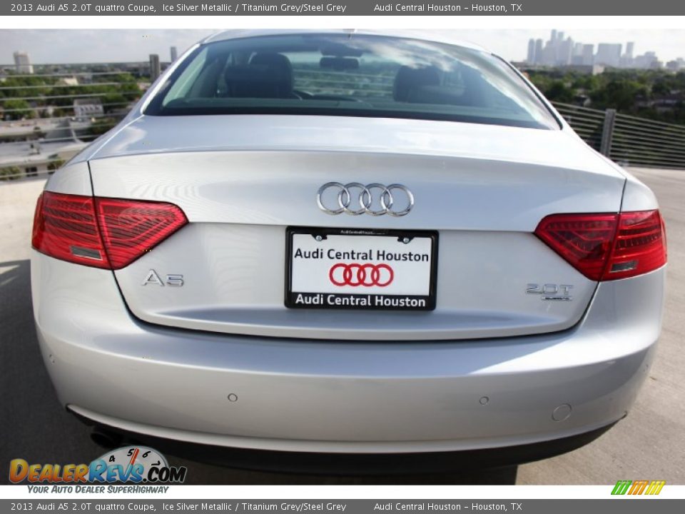 2013 Audi A5 2.0T quattro Coupe Ice Silver Metallic / Titanium Grey/Steel Grey Photo #8