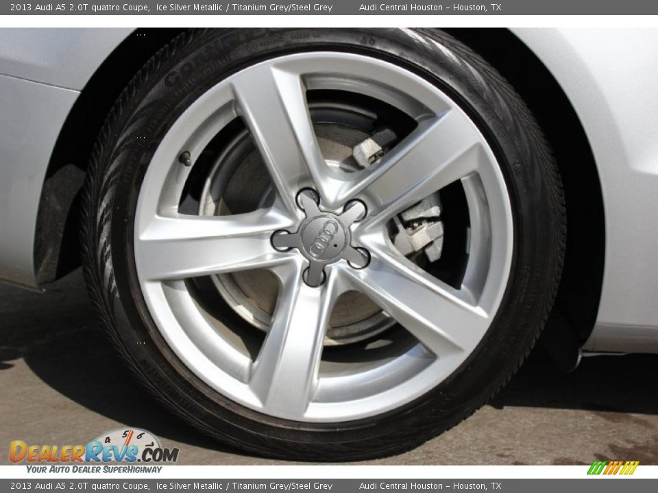 2013 Audi A5 2.0T quattro Coupe Ice Silver Metallic / Titanium Grey/Steel Grey Photo #10