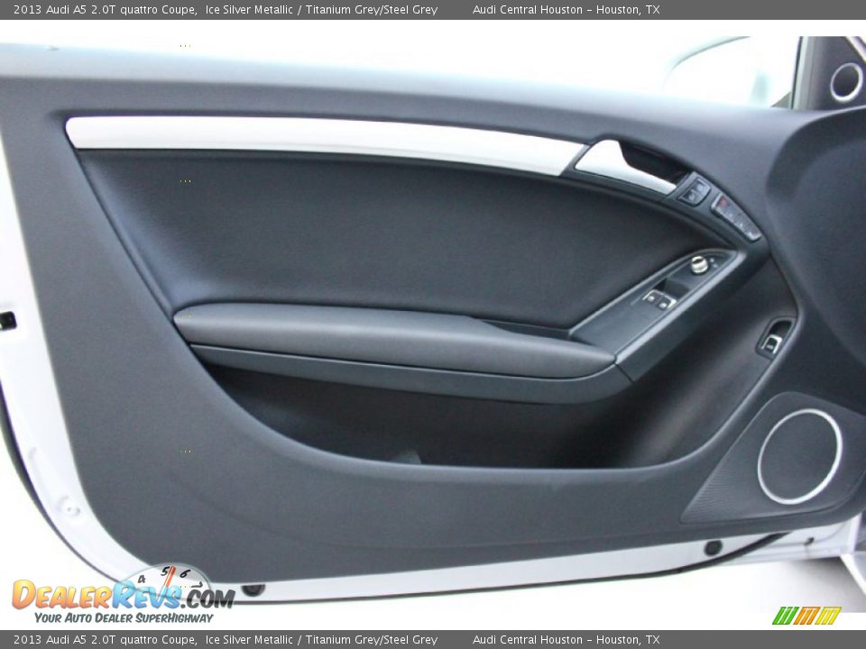 2013 Audi A5 2.0T quattro Coupe Ice Silver Metallic / Titanium Grey/Steel Grey Photo #13