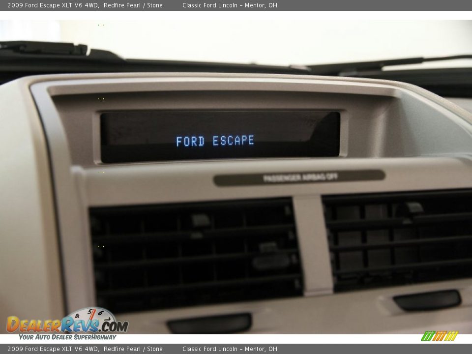 2009 Ford Escape XLT V6 4WD Redfire Pearl / Stone Photo #11