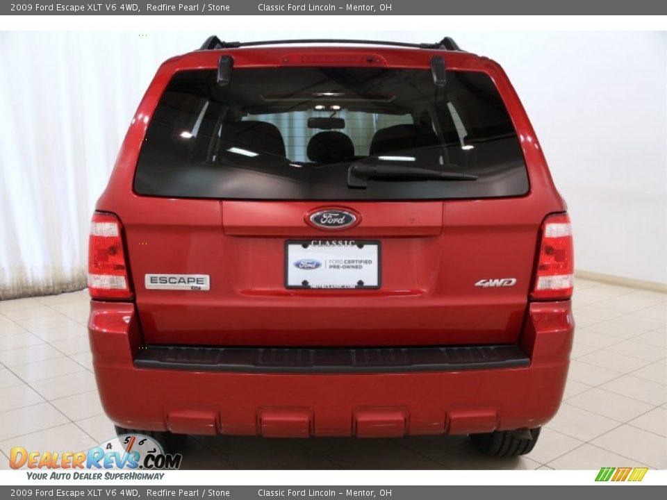 2009 Ford Escape XLT V6 4WD Redfire Pearl / Stone Photo #18