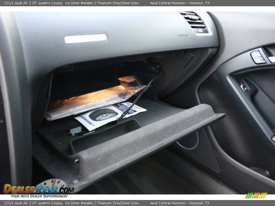 2013 Audi A5 2.0T quattro Coupe Ice Silver Metallic / Titanium Grey/Steel Grey Photo #33