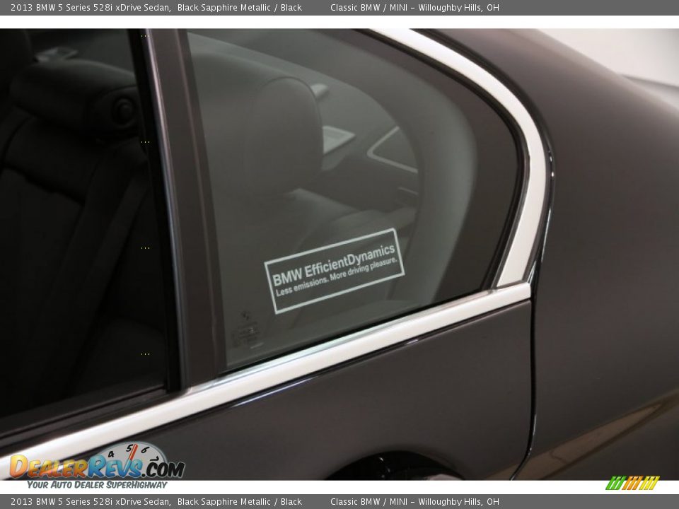 2013 BMW 5 Series 528i xDrive Sedan Black Sapphire Metallic / Black Photo #4