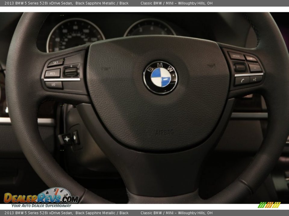 2013 BMW 5 Series 528i xDrive Sedan Black Sapphire Metallic / Black Photo #10
