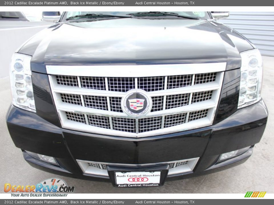 2012 Cadillac Escalade Platinum AWD Black Ice Metallic / Ebony/Ebony Photo #2