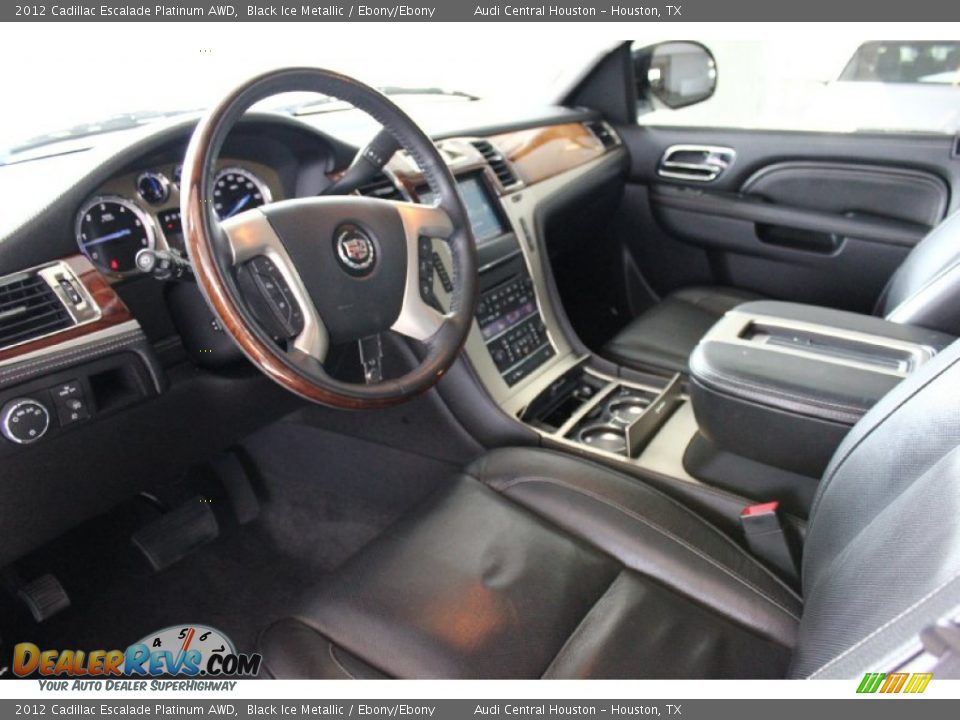 Ebony/Ebony Interior - 2012 Cadillac Escalade Platinum AWD Photo #18