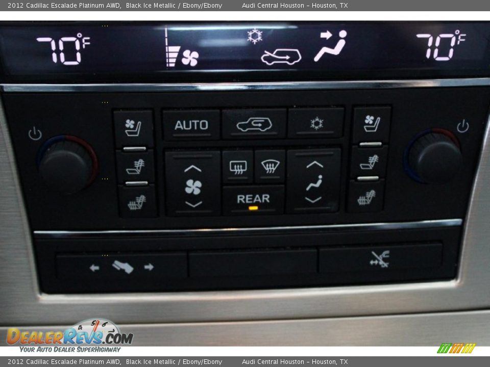 2012 Cadillac Escalade Platinum AWD Black Ice Metallic / Ebony/Ebony Photo #24