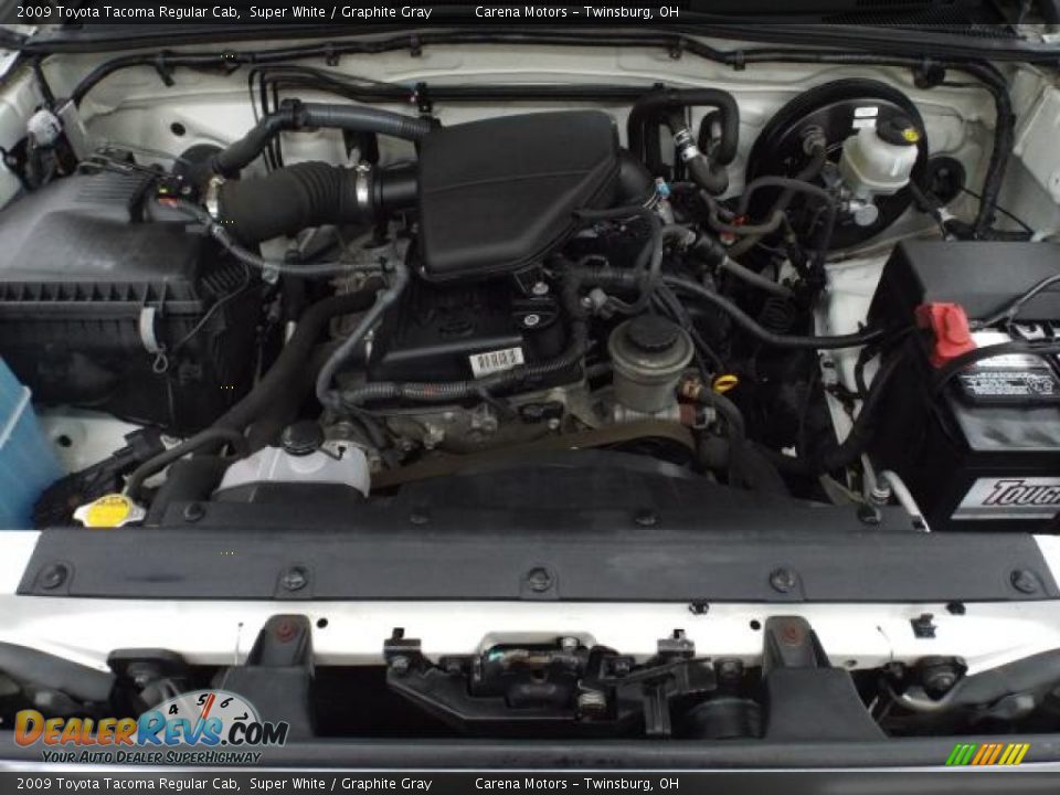 2009 Toyota Tacoma Regular Cab Super White / Graphite Gray Photo #5