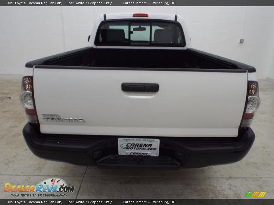 2009 Toyota Tacoma Regular Cab Super White / Graphite Gray Photo #8