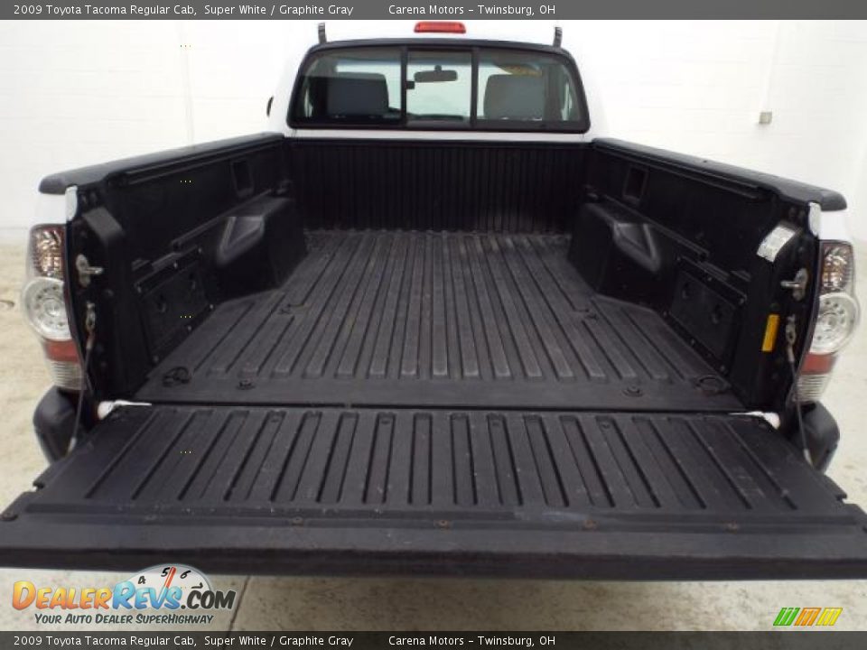 2009 Toyota Tacoma Regular Cab Super White / Graphite Gray Photo #9