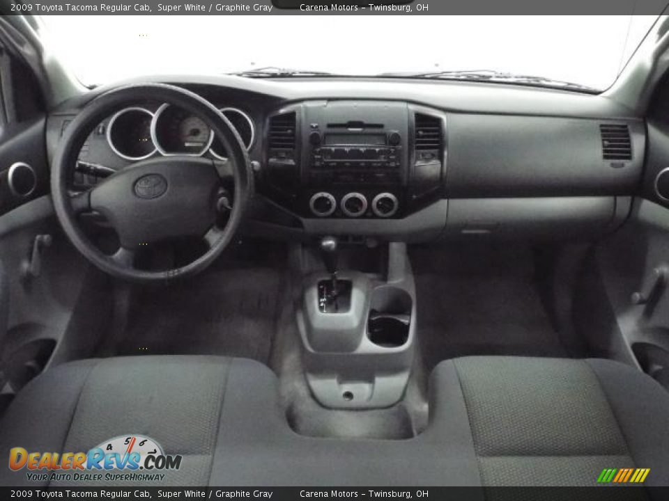 2009 Toyota Tacoma Regular Cab Super White / Graphite Gray Photo #11