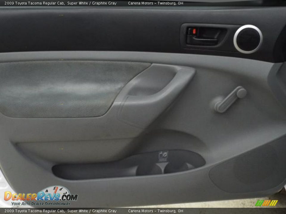 2009 Toyota Tacoma Regular Cab Super White / Graphite Gray Photo #13