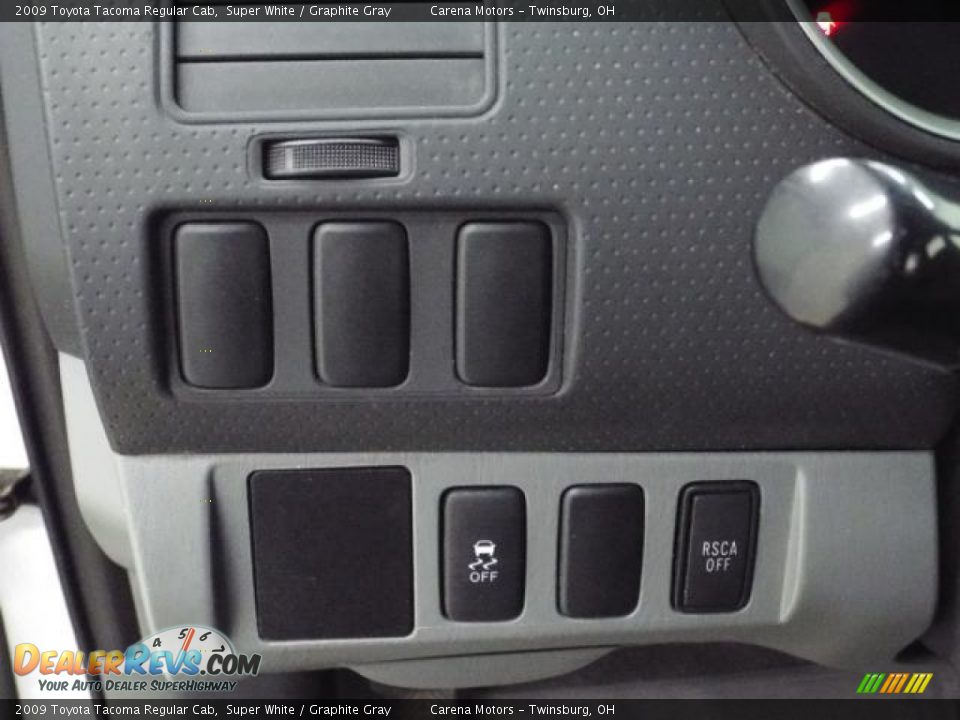 2009 Toyota Tacoma Regular Cab Super White / Graphite Gray Photo #14