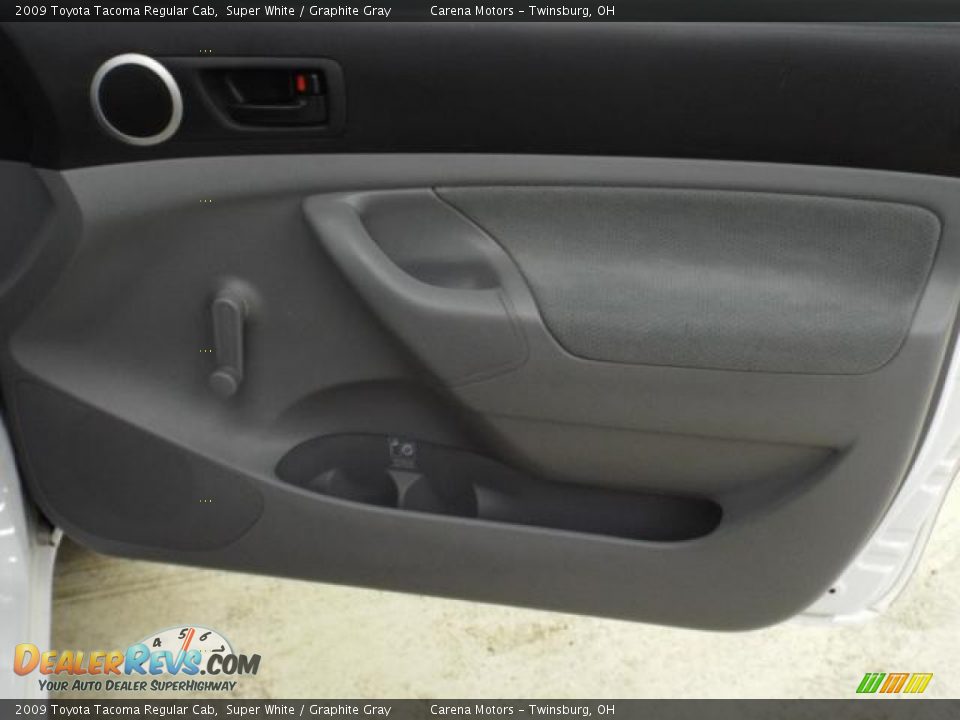 2009 Toyota Tacoma Regular Cab Super White / Graphite Gray Photo #18