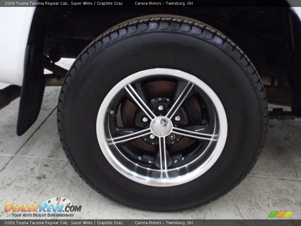 2009 Toyota Tacoma Regular Cab Super White / Graphite Gray Photo #20