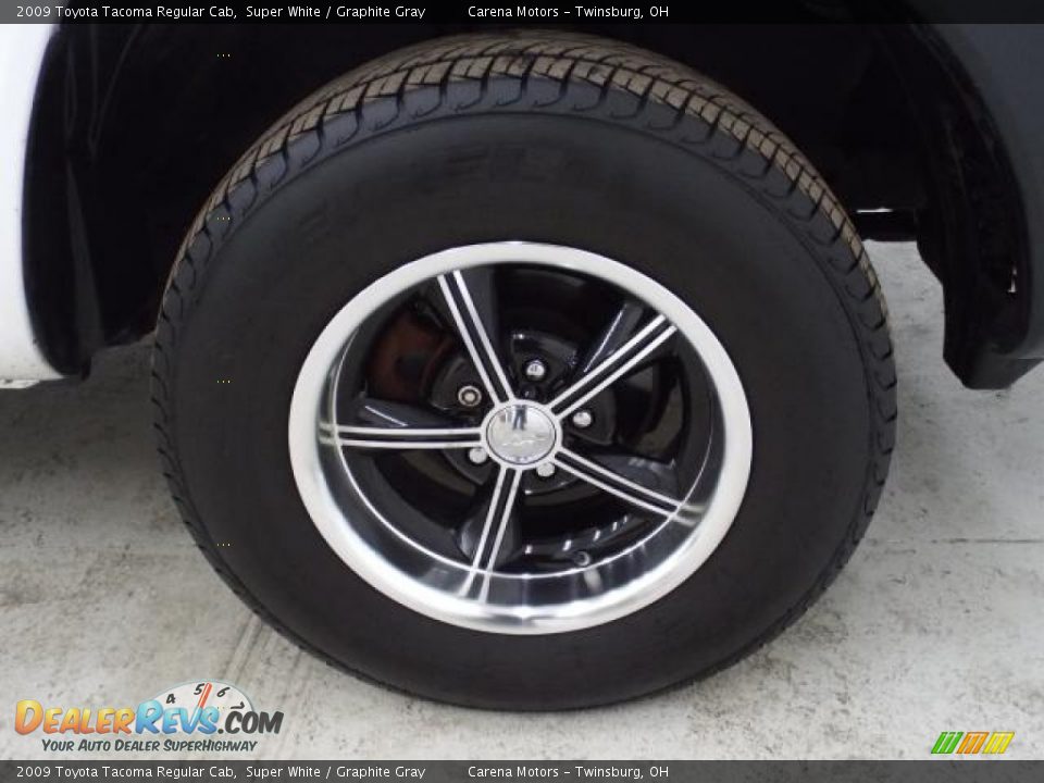 2009 Toyota Tacoma Regular Cab Super White / Graphite Gray Photo #21