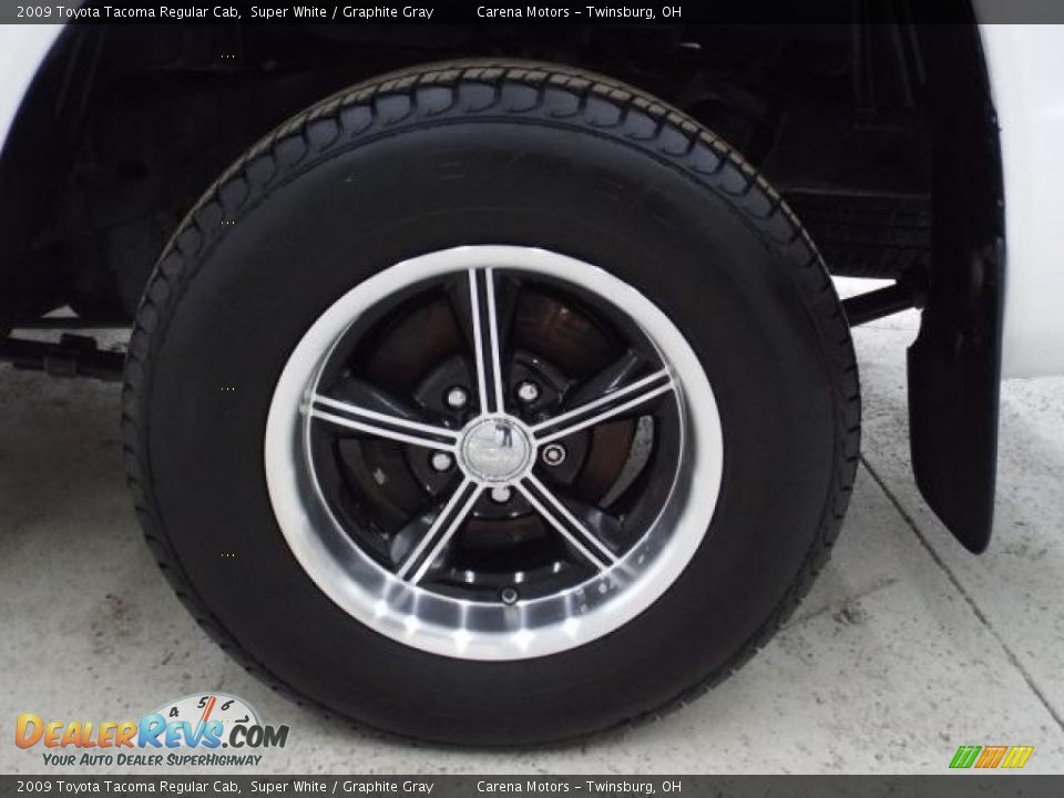 2009 Toyota Tacoma Regular Cab Super White / Graphite Gray Photo #22