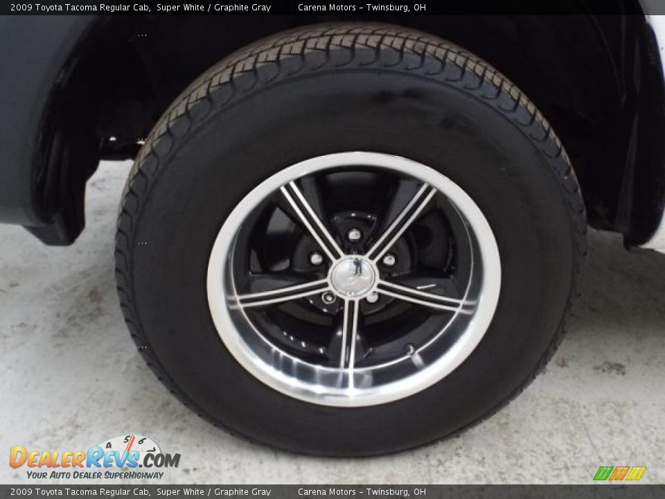 2009 Toyota Tacoma Regular Cab Super White / Graphite Gray Photo #23