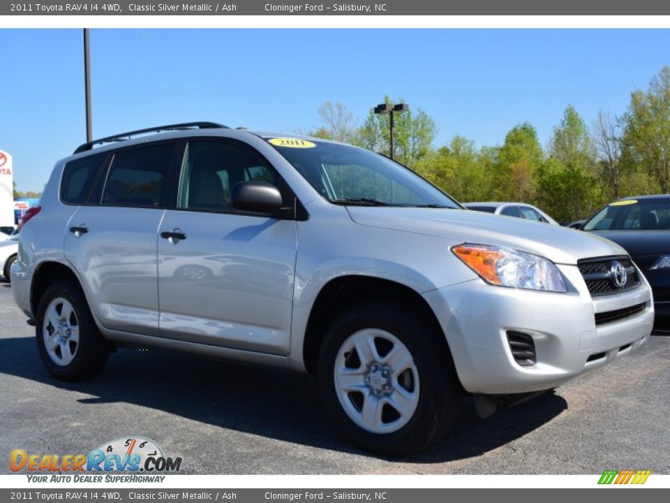 2011 Toyota RAV4 I4 4WD Classic Silver Metallic / Ash Photo #1
