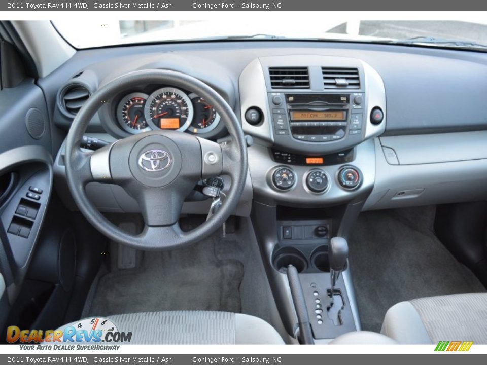 2011 Toyota RAV4 I4 4WD Classic Silver Metallic / Ash Photo #18