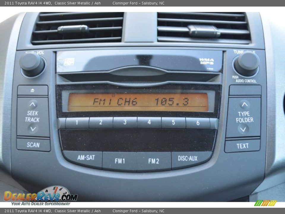 2011 Toyota RAV4 I4 4WD Classic Silver Metallic / Ash Photo #19