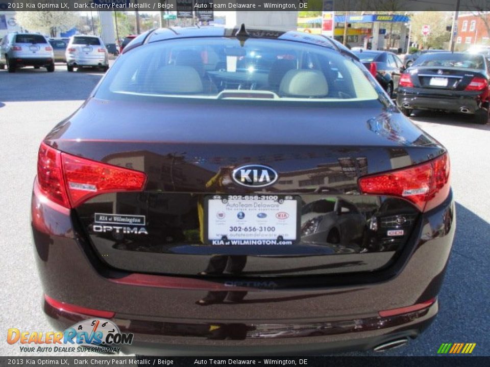2013 Kia Optima LX Dark Cherry Pearl Metallic / Beige Photo #5