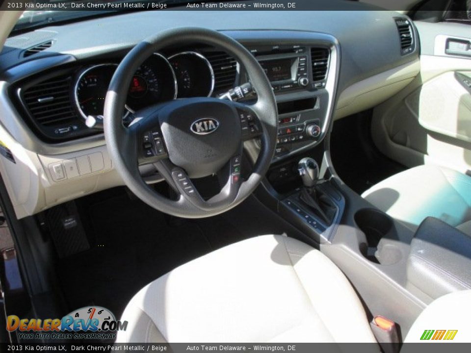 2013 Kia Optima LX Dark Cherry Pearl Metallic / Beige Photo #11