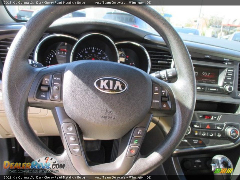 2013 Kia Optima LX Dark Cherry Pearl Metallic / Beige Photo #12