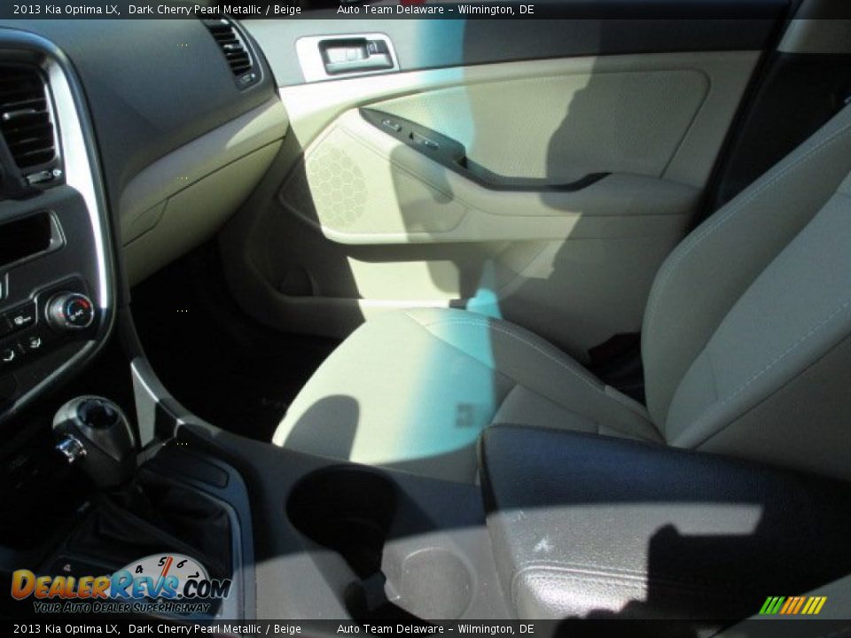2013 Kia Optima LX Dark Cherry Pearl Metallic / Beige Photo #14