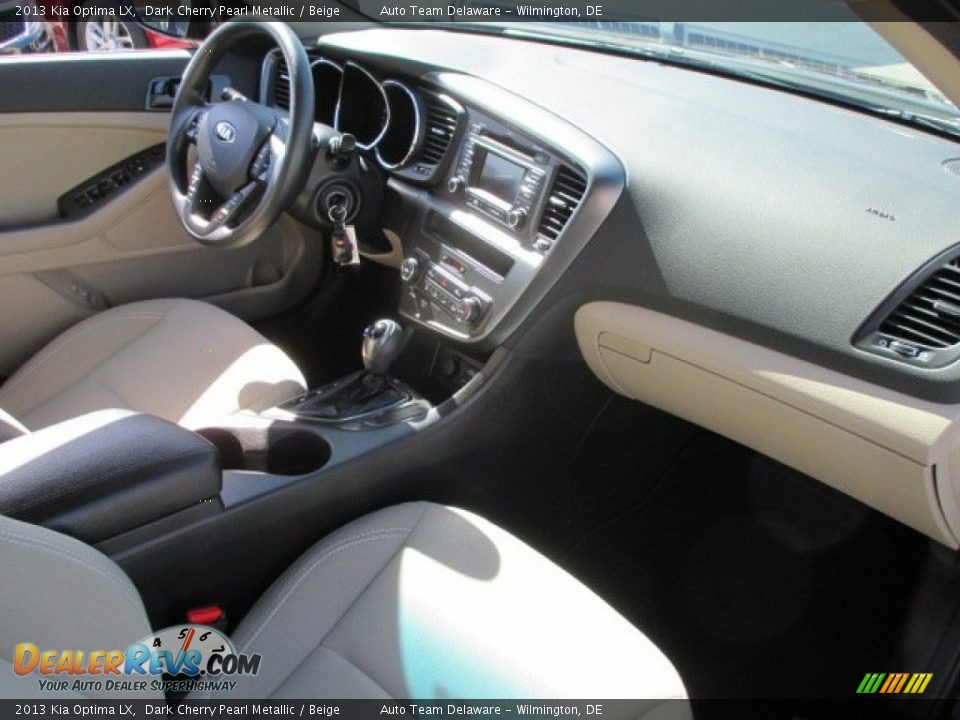2013 Kia Optima LX Dark Cherry Pearl Metallic / Beige Photo #15