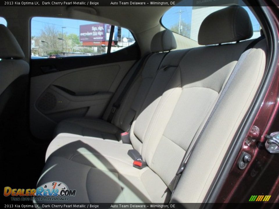2013 Kia Optima LX Dark Cherry Pearl Metallic / Beige Photo #19