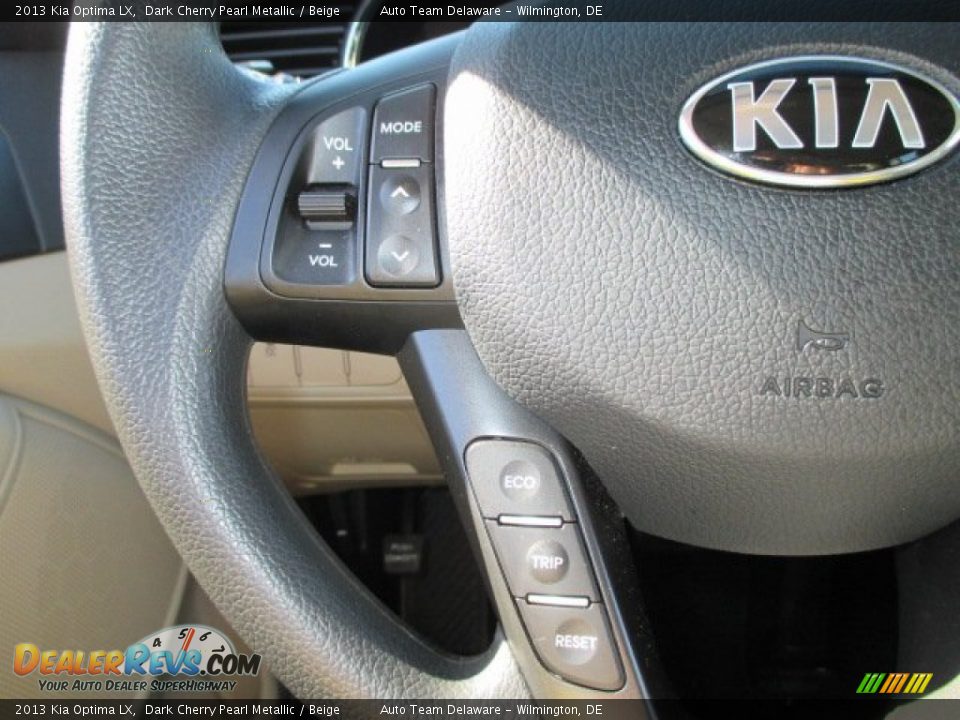 2013 Kia Optima LX Dark Cherry Pearl Metallic / Beige Photo #28