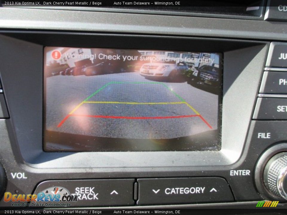 2013 Kia Optima LX Dark Cherry Pearl Metallic / Beige Photo #32