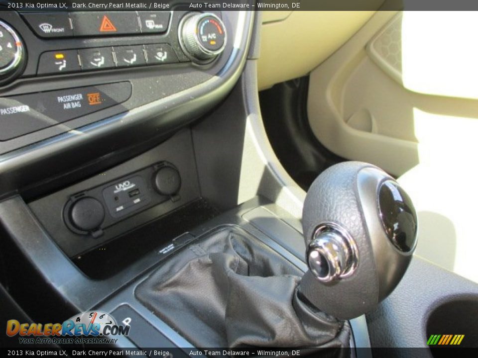 2013 Kia Optima LX Dark Cherry Pearl Metallic / Beige Photo #33