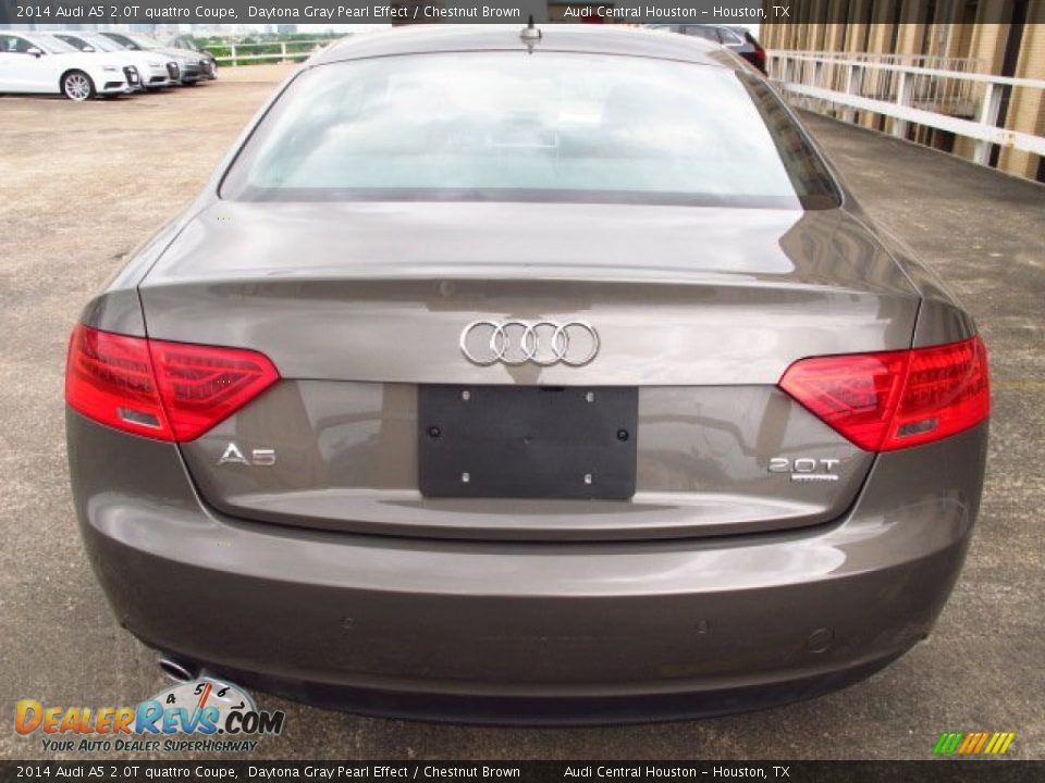 2014 Audi A5 2.0T quattro Coupe Daytona Gray Pearl Effect / Chestnut Brown Photo #3