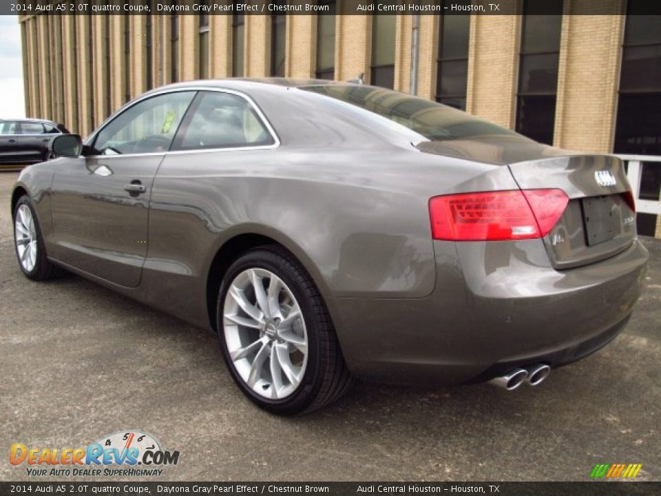 2014 Audi A5 2.0T quattro Coupe Daytona Gray Pearl Effect / Chestnut Brown Photo #4