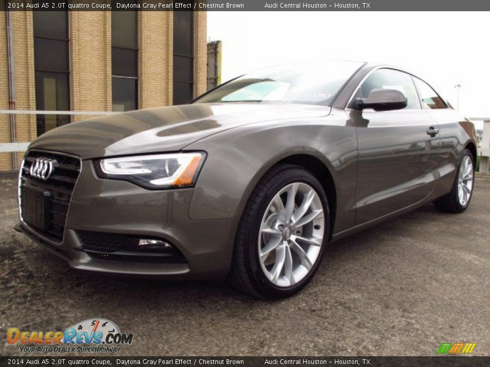 2014 Audi A5 2.0T quattro Coupe Daytona Gray Pearl Effect / Chestnut Brown Photo #5