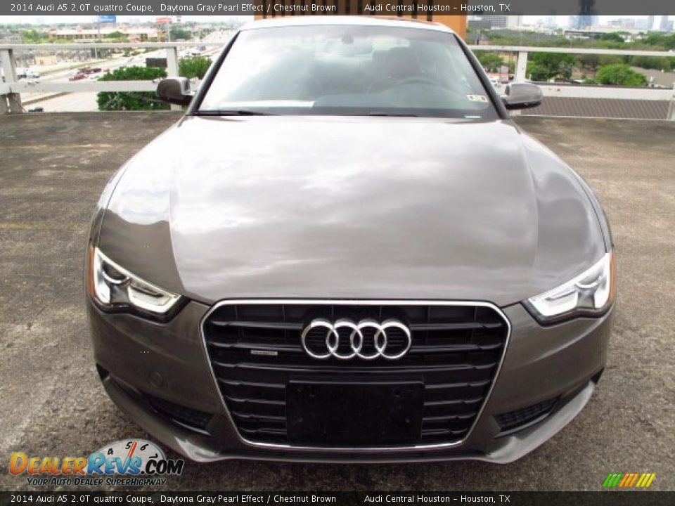 2014 Audi A5 2.0T quattro Coupe Daytona Gray Pearl Effect / Chestnut Brown Photo #6